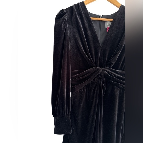 Vince Camuto Velvet Twist-Front Dress - Picture 6 of 11